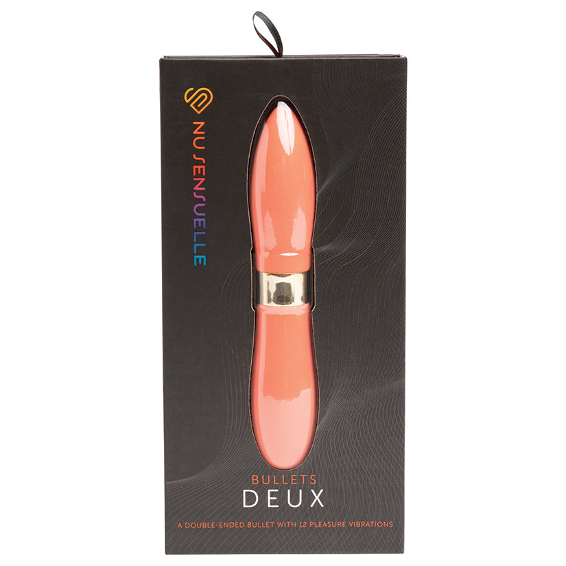 Sensuelle Double Ended Deux Bullet-Coral Default Title NOVEL CREATIONS USA Toys - Vibrators