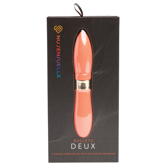 Sensuelle Double Ended Deux Bullet-Coral Default Title NOVEL CREATIONS USA Toys - Vibrators