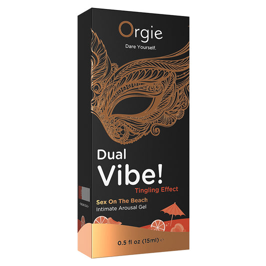 Orgie Dual Vibe! Intimate Arousal Gel-Sex on The Beach