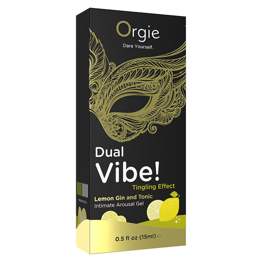 Orgie Dual Vibe! Intimate Arousal Gel-Lemon Gin and Tonic