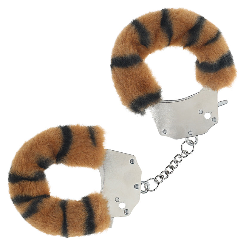 Ouch Heavy Duty Fluffy Handcuffs-Tiger