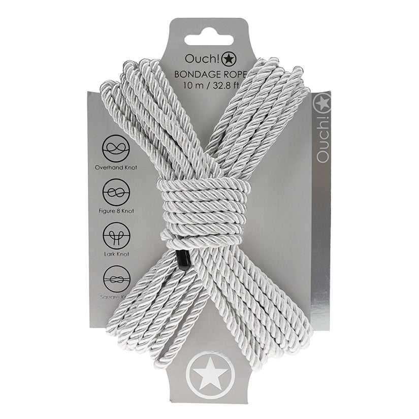 Ouch! Bondage Rope 10 Meter-Silver