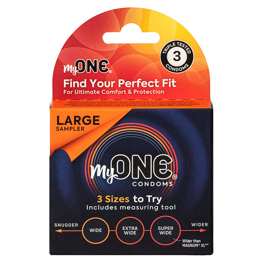 My One Large Sampler 3pk Default Title Paradise Marketing Health - Condoms