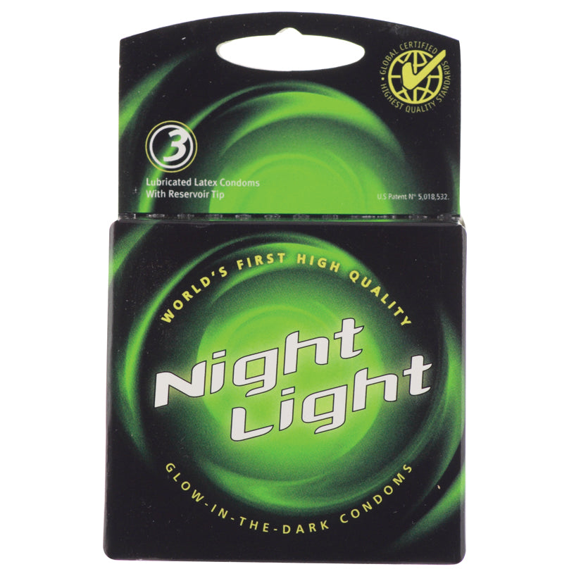 Night Light Condoms (3 Pack) Default Title Paradise Marketing Health - Condoms