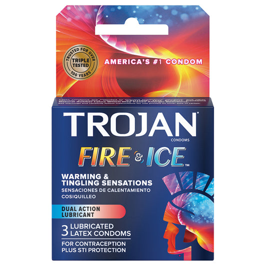 Trojan Pleasures Fire & Ice Condoms (3 Pack) Default Title Paradise Marketing Health - Condoms