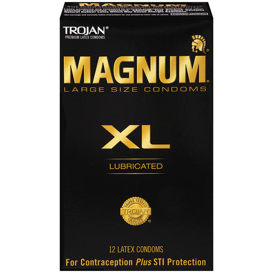 Trojan Magnum XL Condoms (12 Pack) Default Title Paradise Marketing Health - Condoms