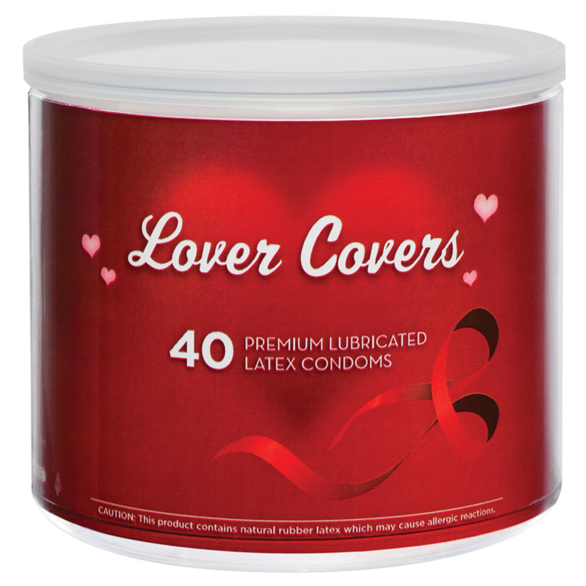 Lover Covers Condoms Jar of 40 Default Title Paradise Marketing Sexual Wellness - Condoms