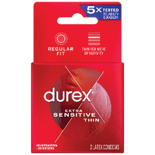 Durex Extra Sensitive Condoms (3 Pack) Default Title Paradise Marketing Health - Condoms