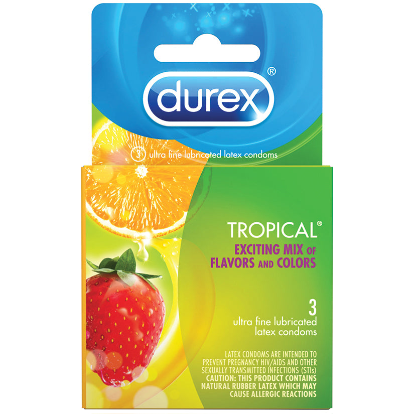 Durex Tropical Condoms (3 Pack) Default Title Paradise Marketing Health - Condoms