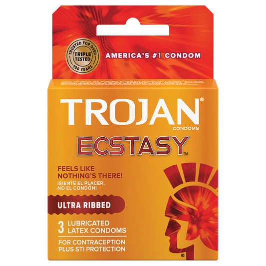 Trojan Ecstasy (3 Pack) Default Title Paradise Marketing Health - Condoms