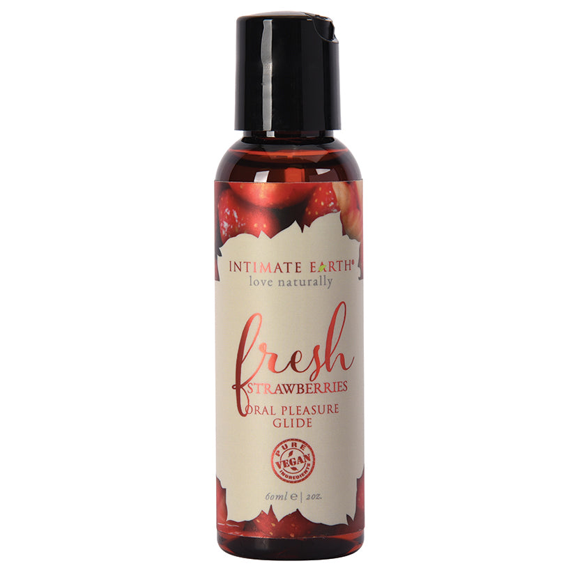 Intimate Earth Oral Pleasure Glide-Fresh Strawberries 2oz Default Title NEW EARTH TRADING (U.S.) Sexual Wellness - Lubricants