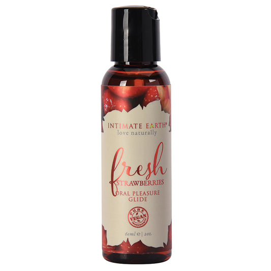 Intimate Earth Oral Pleasure Glide-Fresh Strawberries 2oz Default Title NEW EARTH TRADING (U.S.) Sexual Wellness - Lubricants