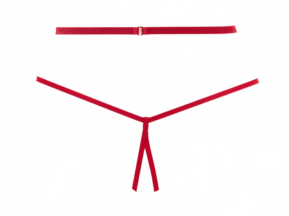 Allure Margot Lace Bralette & Crotchless Panty Red O/s Allure Lingerie Women - Lingerie - Sets