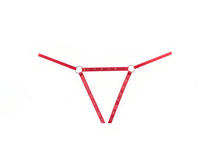 Allure Garter Belt & Open Panty Set Red Allure Lingerie Women - Lingerie - Garters