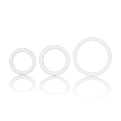 Rubber Ring 3 Piece Set - White Default Title CalExotics - California Exotic Novelties Toys - Cockrings