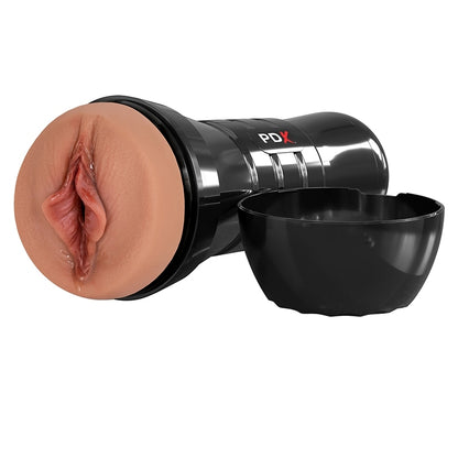 PDX Extreme Wet Pussies Super Luscious Lips XXL-Brown PDX Toys - Masturbators