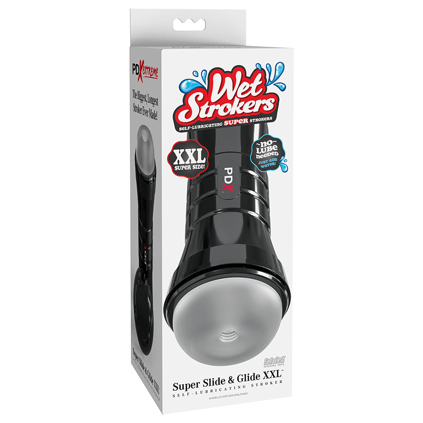 PDX Extreme Wet Strokers Super Slide and Glide XXL-Frosted