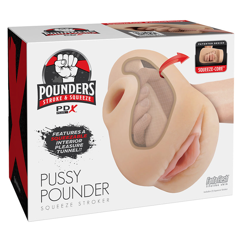 PDX Plus Pussy Pounder Squeeze Stroker-Light Default Title Pipedream Products Toys - Masturbators