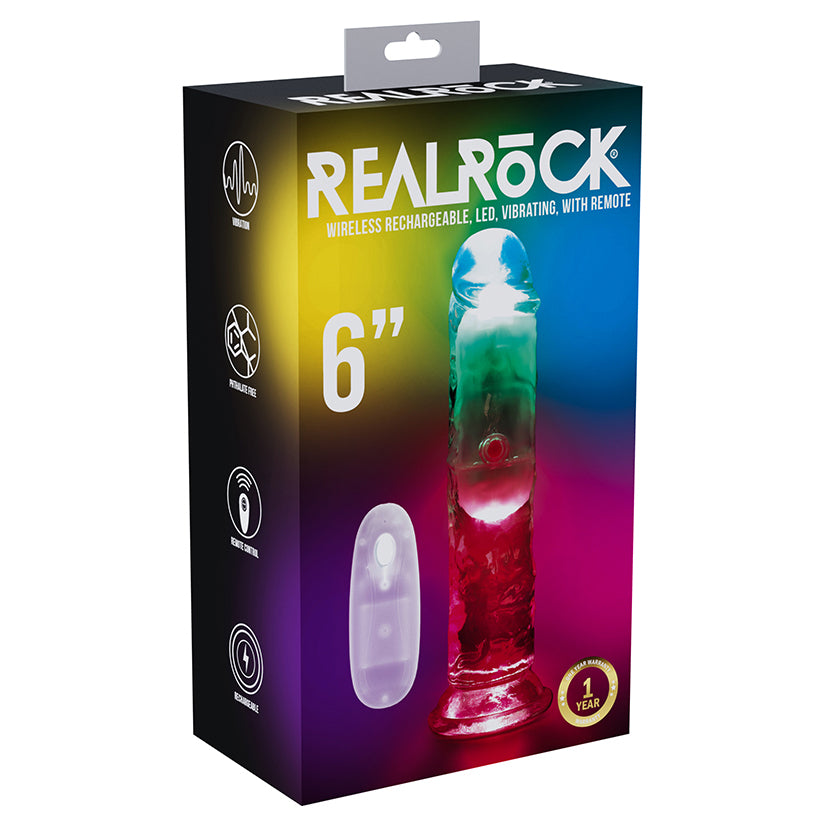 RealRock Wireless Rechargeable LED Vibrating 6" Default Title Shots America Toys - Vibrators