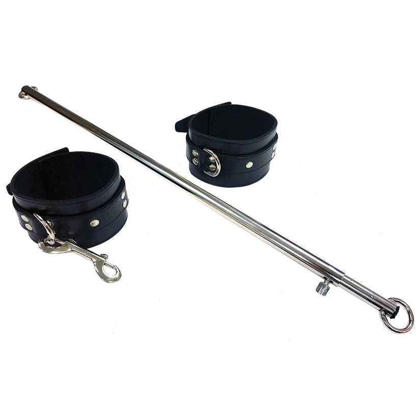 Rouge Group Adjustable Leg Spreader Bar with Black Cuffs Default Title ROUGE GROUP LTD Toys - Fetish