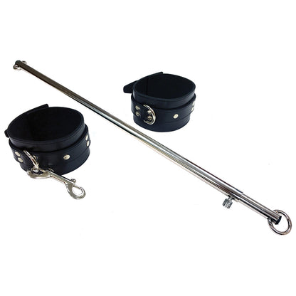 Rouge Group Adjustable Leg Spreader Bar with Black Cuffs Default Title ROUGE GROUP LTD Toys - Fetish