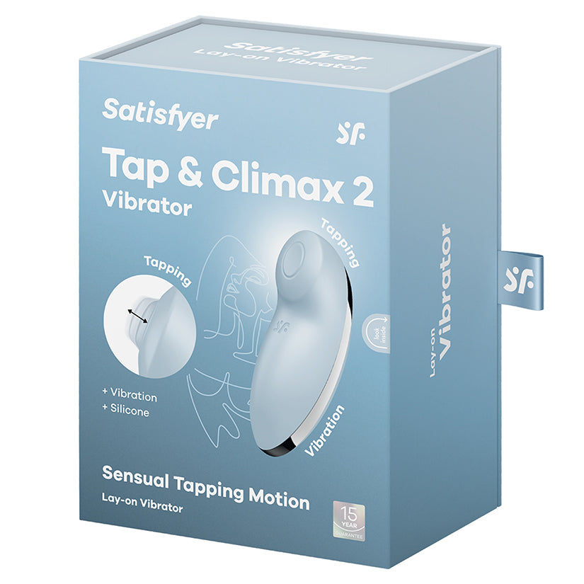 Satisfyer Tap and Climax 2-Blue