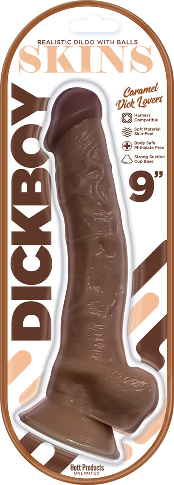 Dickboy - Skins - Dildo With Balls - 9 Inch - Caramel Dick Lovers Default Title Hott Products Toys - Dildos