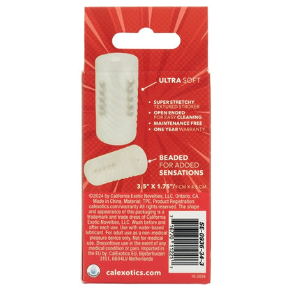 Pop Sock Beaded-Clear CalExotics - California Exotic Novelties Toys - Masturbators
