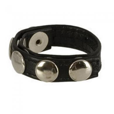 Adonis Leather Collection Ares 5 Snap Ring Default Title CalExotics - California Exotic Novelties Toys - Cockrings