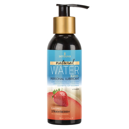 Sensuva Natural Water Based Lubricant-Strawberry 4oz Default Title VALENCIA NATURALS Sexual Wellness - Lubricants