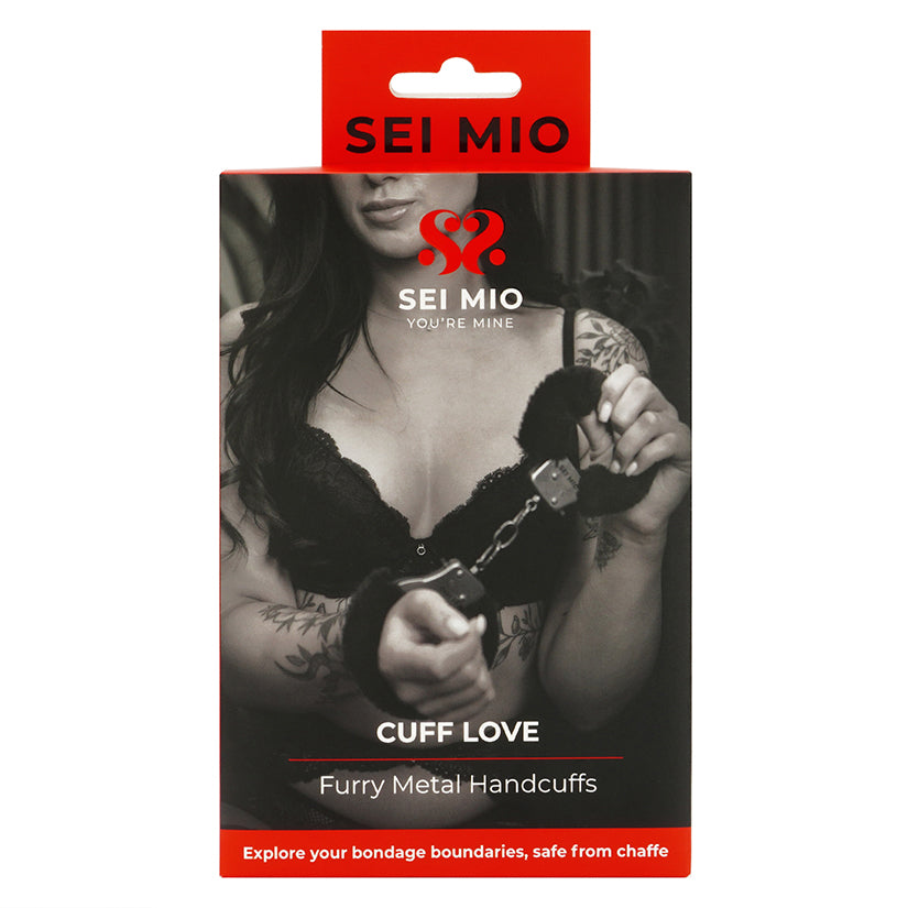 SEI MIO Cuff Love Furry Metal Handcuffs