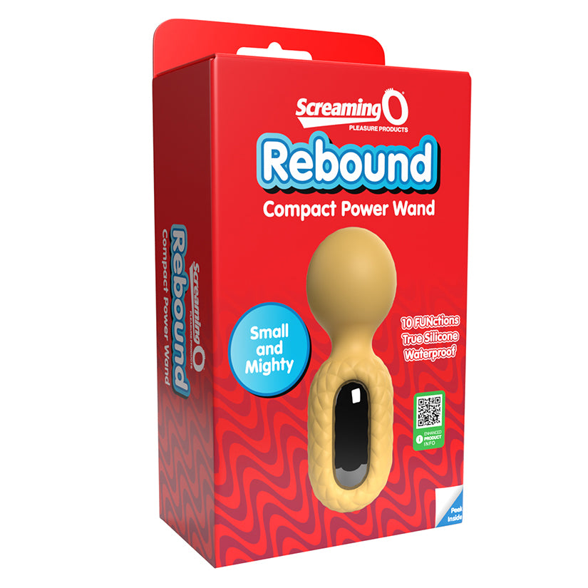 Screaming O Rebound Compact Power Wand-Bumblee Yellow