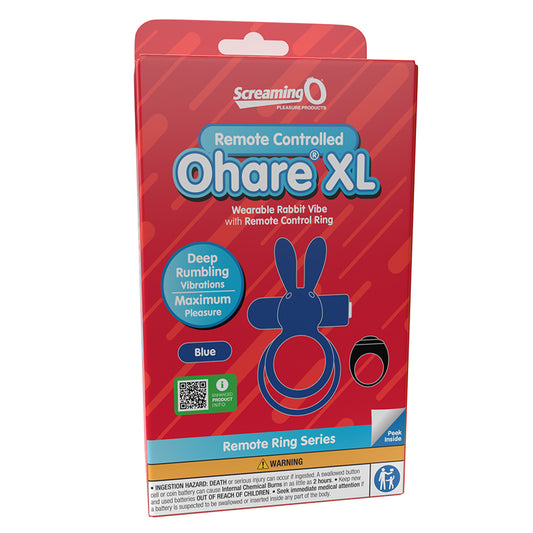 Screaming O Remote Controlled Ohare XL Vibrating Ring-Blue Default Title THE SCREAMING O"" Toys - Cockrings
