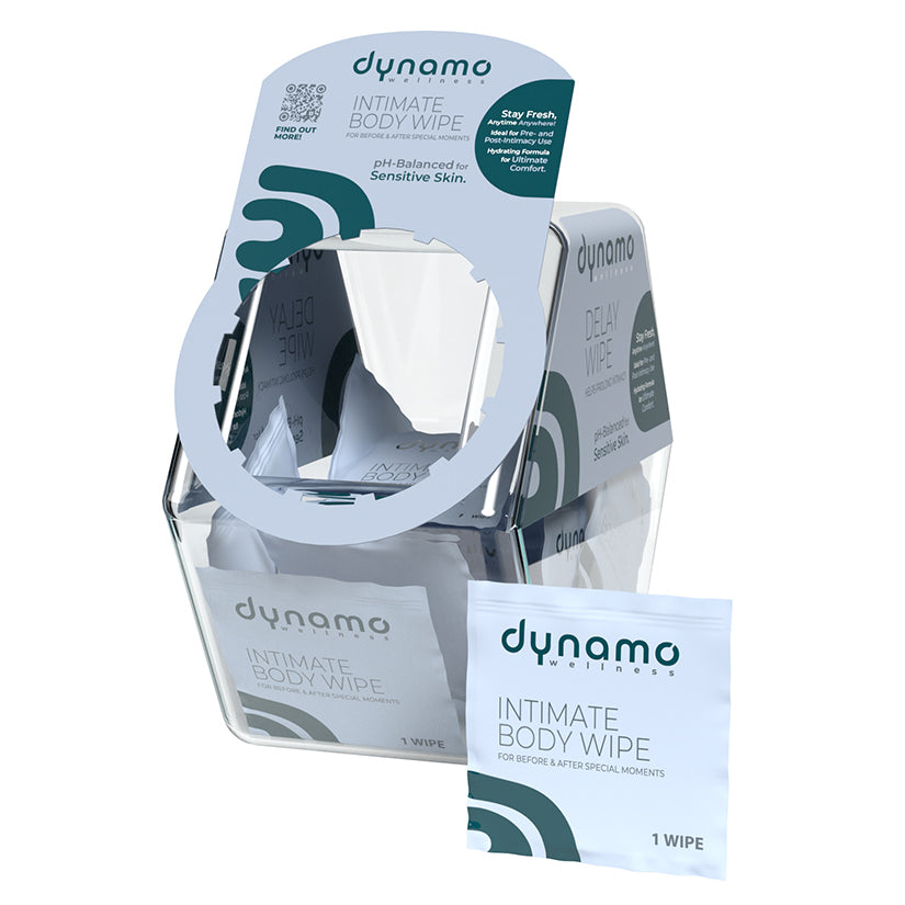 Dynamo Wellness Intimate Body Wipes Candy Bowl of 100