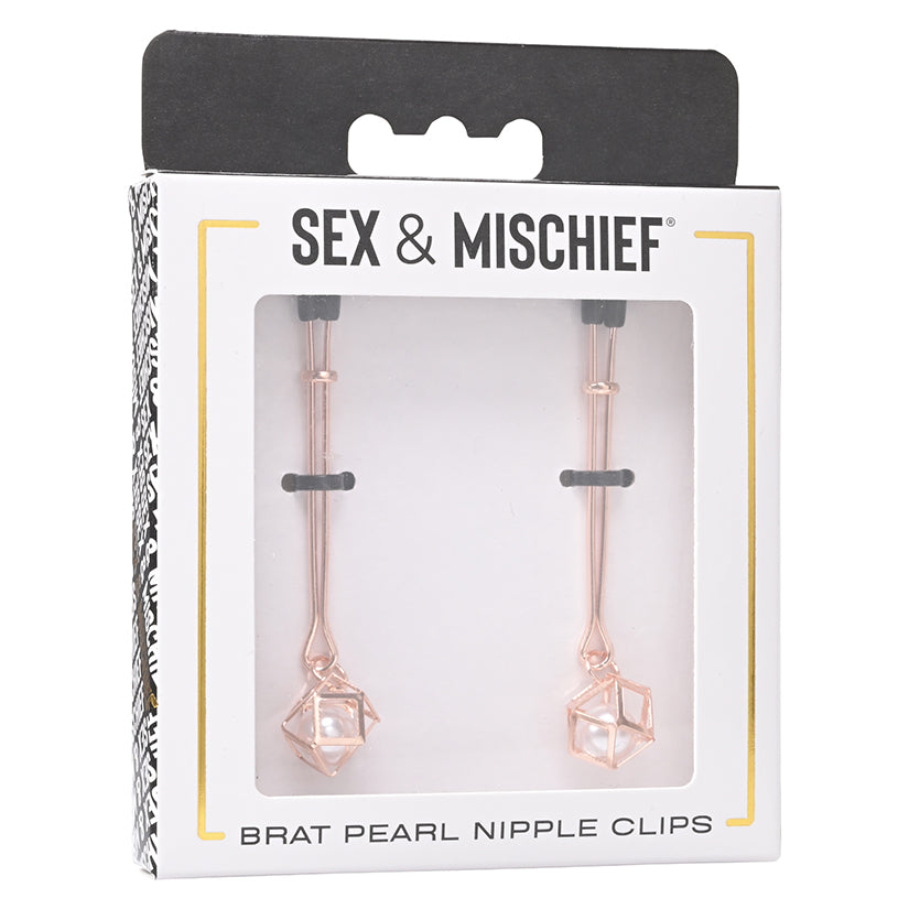 S&M Brat Pearl Nipple Clips Default Title Sportsheets Toys - Fetish