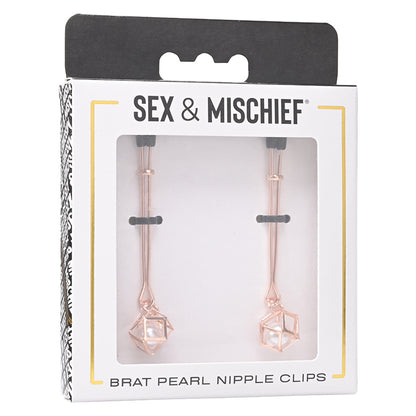 S&M Brat Pearl Nipple Clips Default Title Sportsheets Toys - Fetish