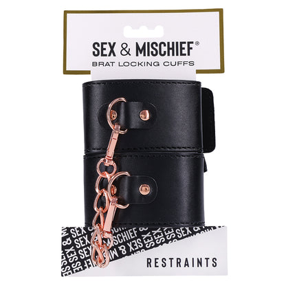 S&M Brat Locking Cuffs Default Title Sportsheets Toys - Fetish