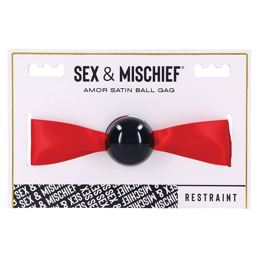 S&M Amor Satin Ball Gag Default Title Sportsheets Toys - Fetish