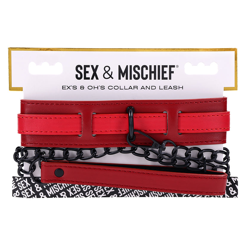 Ex's & Oh's Collar and Leash Default Title Sportsheets Toys - Fetish
