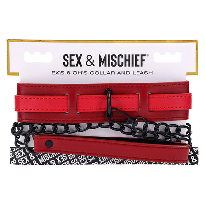 Ex's & Oh's Collar and Leash Default Title Sportsheets Toys - Fetish