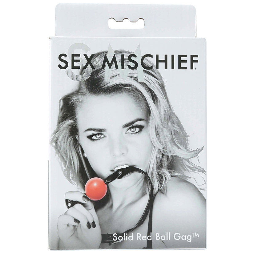 S&M Solid Red Ball Gag Default Title Sportsheets Toys - Fetish