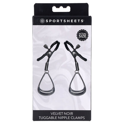 Velvet Noir Tuggable Nipple Clamps Default Title Sportsheets Toys - Fetish