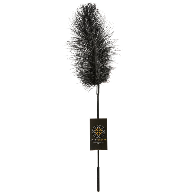Sportsheets Ostrich Tickler-Black Default Title Sportsheets Toys - Fetish