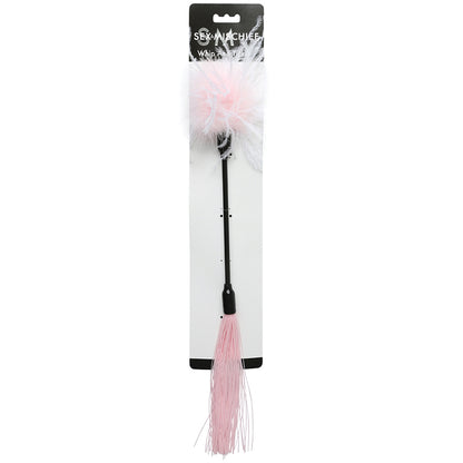 S&M Whip & Tickle-Pink/White Default Title Sportsheets Toys - Fetish