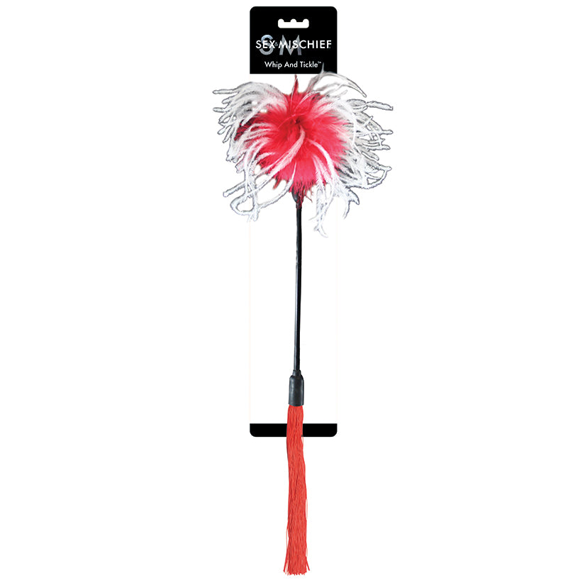 S&M Whip & Tickle-Red/White Default Title Sportsheets Toys - Fetish