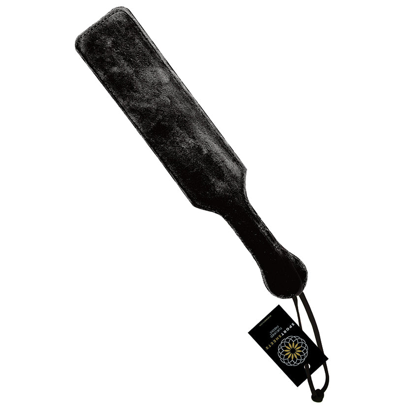 Sportsheets Fur Lined Leather Paddle-Black Default Title Sportsheets Toys - Fetish