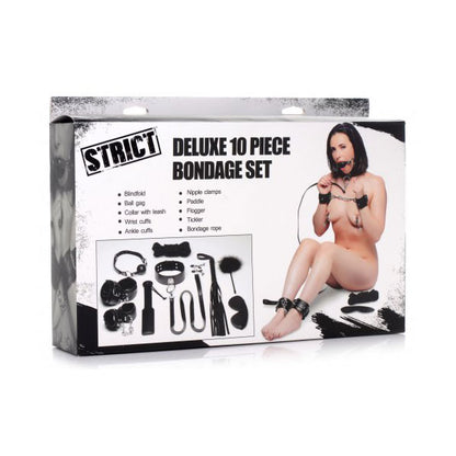 Deluxe 10 Piece Bondage Set Strict Toys - Fetish