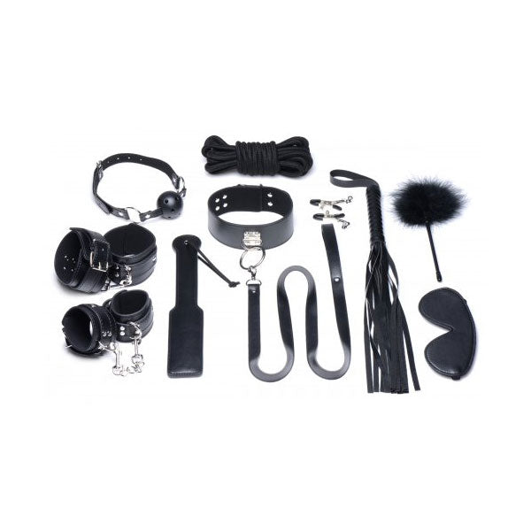 Deluxe 10 Piece Bondage Set Strict Toys - Fetish