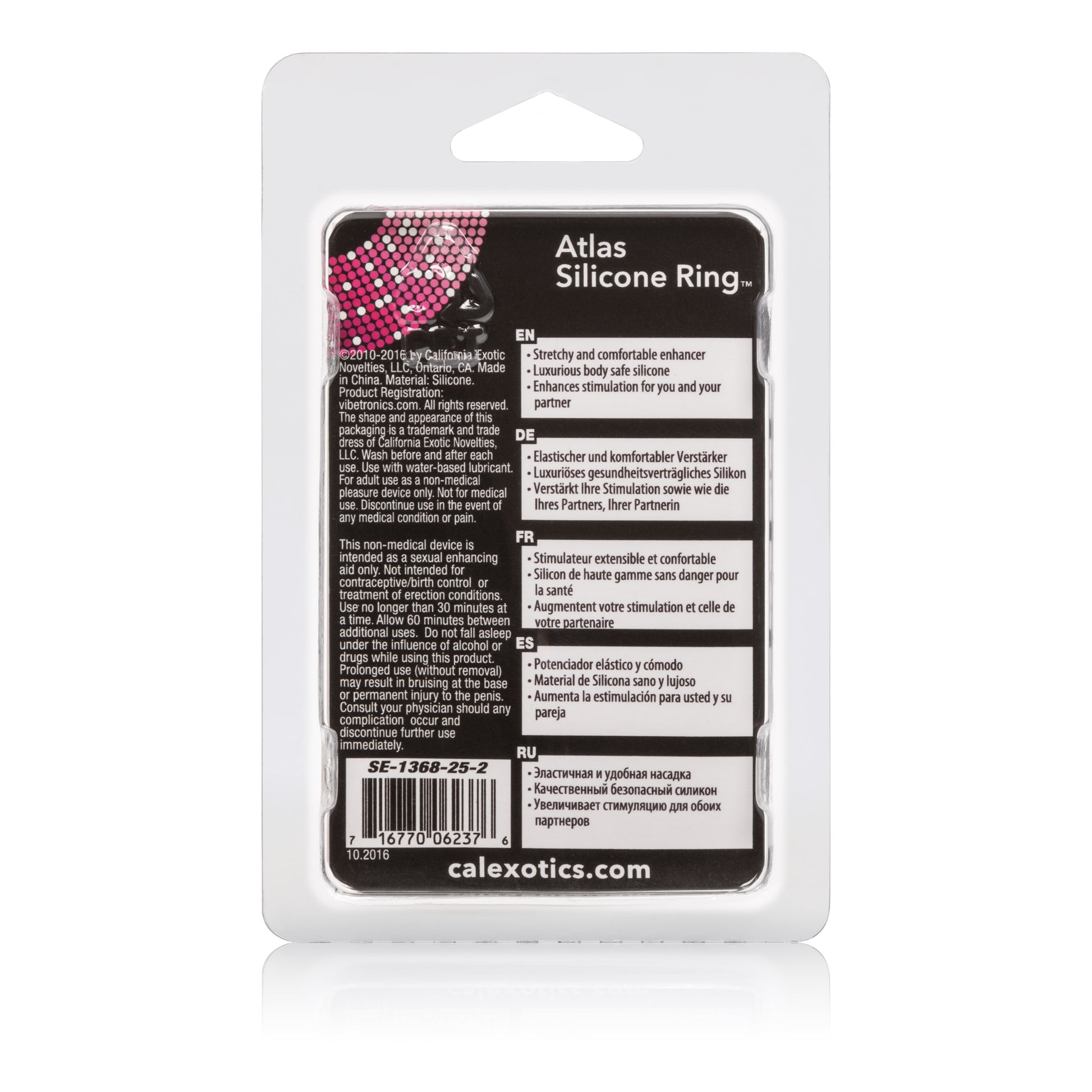 Atlas Silicone Ring - Black Default Title CalExotics - California Exotic Novelties Toys - Cockrings