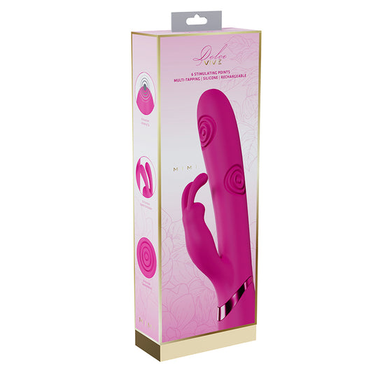 Vive Mimi Rechargeable G-Spot Vibrating and Tapping Rabbit-Pink Default Title Shots America Toys - Vibrators